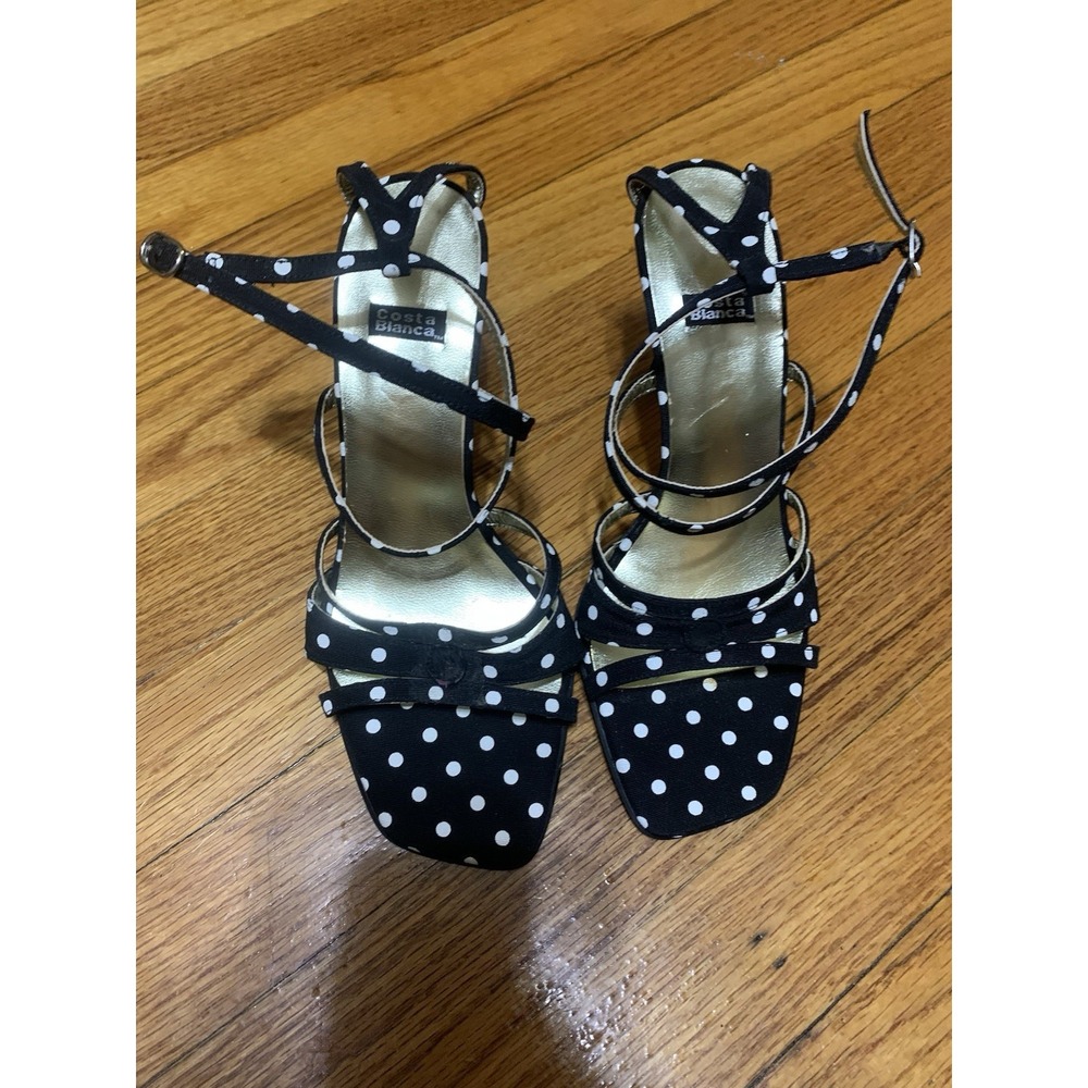 Costa blanca Womens Pumps 3" Heels Shoes Made in Spain Pointed Square Toe 7
